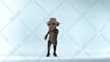 create a dance animation logo featuring this chimp