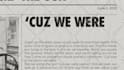 create a lyric video in the newspaper style
