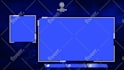 design custom animated stream overlay for twitch or youtube