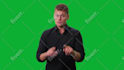 be your british male spokesperson on greenscreen with