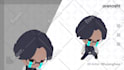 design 3d vtuber model character chibi for vseeface and vrchat