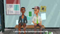 make two people conversation animated video with your script