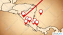 create travel map route animation and point your location