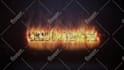 create glossy 3d and fire logo intro animation