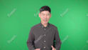 be your asian video spokesperson on green screen