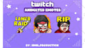 custom animated emotes for twitch and discord,