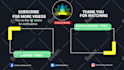 design animated outro, end screen for youtube
