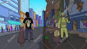 create cartoon looping animation for website background, etc