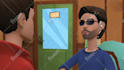 make two people conversation animated video with your script
