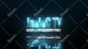 create electric neon logo animation