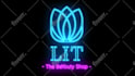 do 4k neon sign loop animation, logo intro