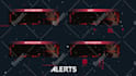 design a twitch overlay, animated stream package