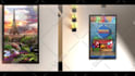 create realistic 3d art gallery slideshow video