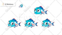 create looping animated cute stickers in GIF or apng for apps and websites