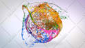 create a full HD colorful paint effects logo reveal