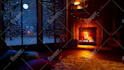 make rain video with natural sound in a cozy room