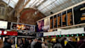 add anything inside a london train station billboard video