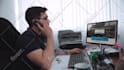 do camera and motion tracking and add text and graphics to your footage