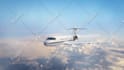 put your logo on a luxury business jet airplane video