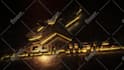 create grunge gold metallic neon glow powerful 3d logo intro animation