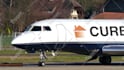 add your business logo or text on a jet plane video