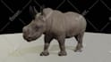 create 3d model animal low poly and realis texture
