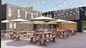 create an ultra realistic architectural exterior rendering