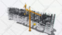 make amazing 3d construction architecture logo animation