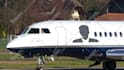 add your business logo or text on a jet plane video