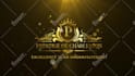 create luxury golden and silver intro logo animation
