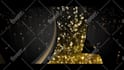 make golden elegance light intro for your logo or text