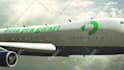 add your logo on flying boeing airplane video