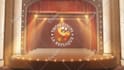 theatre curtain logo reveal