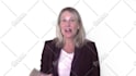 be your british video spokesperson on white screen with logo