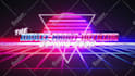 make 80s retro logo animation synthwave style neon effects