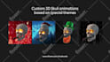 make transparent 3d GIF for discord pfp, twitch pfp, logo animation