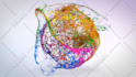 create a full HD colorful paint effects logo reveal