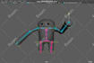 rig 3d character in maya or blender for unreal, unity or animation