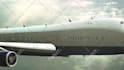 add your logo on flying boeing airplane video