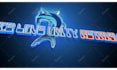 create 2 cool 3d glowing logo intros
