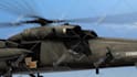 create a drop package promo with a helicopter