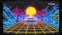 80s vhs retro style car ride logo intro animation
