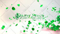 create an nature flower flying leaves intro