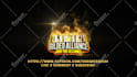 create smoking gold particles animation for logo or text