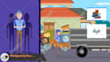 make junk removal explainer 2d animated promo video