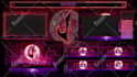 do animated twitch stream overlay, kick, twitch logo, panels, screens, alerts