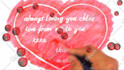 really paint your loving message in a heart