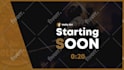 create animated countdown starting soon for twitch streaming