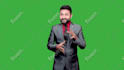 shoot a green screen video as indian spokesperson