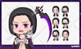 create chibi pngtuber for stream, discord, vtuber and twitch